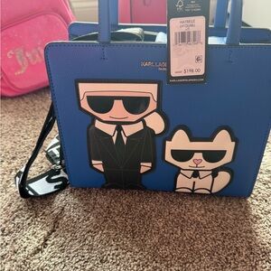 Karl Lagerfeld Blue Tote